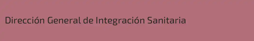 Dirección General de Integración Sanitaria